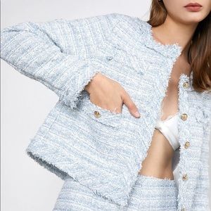 J.ING Light Sky Blue Button-Up Jacket